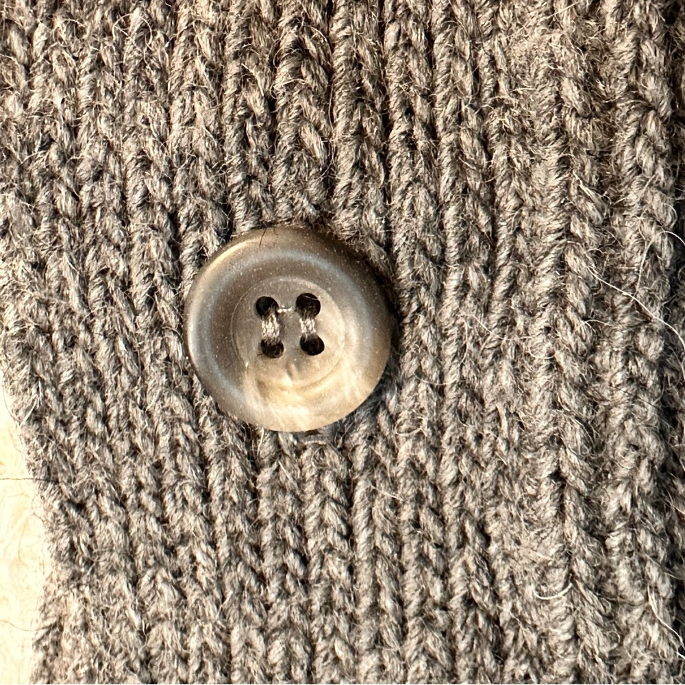 Cable Knit Poncho Sweater - Gray - Picture 3 of 10